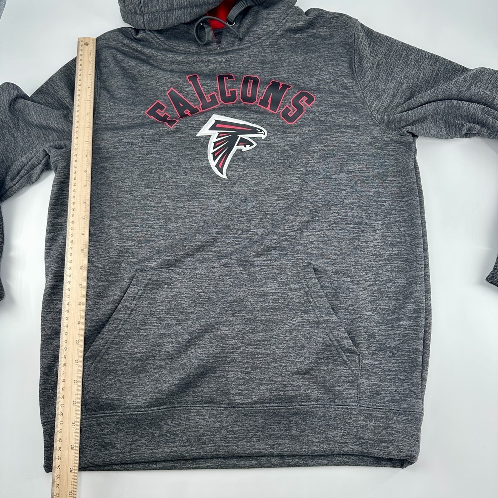 NFL Pro Line Fanatics Atlanta Falcons Black & Red Pullover Hoodie Size Medium - Picture 5 of 7